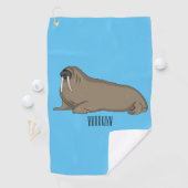 Analyse Walrus cartoon Golfhanddoek (Insitu)