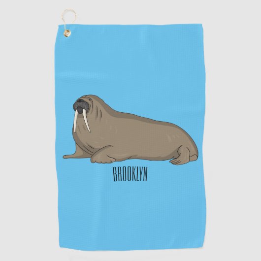 Analyse Walrus cartoon Golfhanddoek (Voorkant)