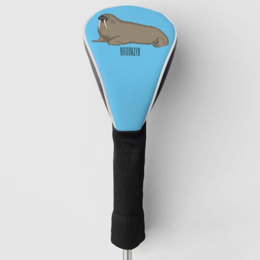 Analyse Walrus cartoon Golfheadcover (Voorkant)
