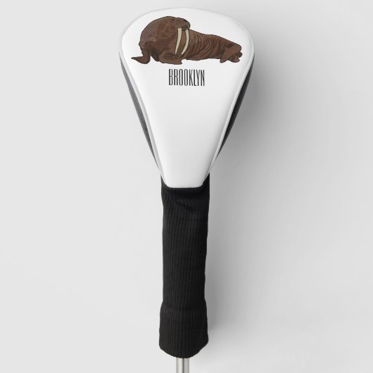 Analyse Walrus cartoon Golfheadcover (Voorkant)