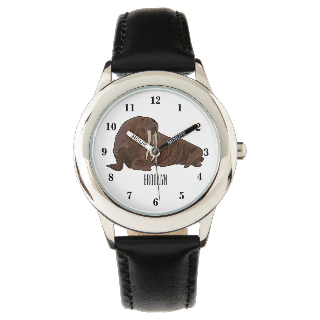 Analyse Walrus cartoon Horloge (Voorkant)