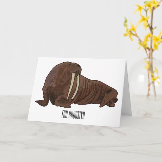 Analyse Walrus cartoon Kaart (Gele Bloem)