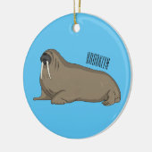 Analyse Walrus cartoon Keramisch Ornament (Links)