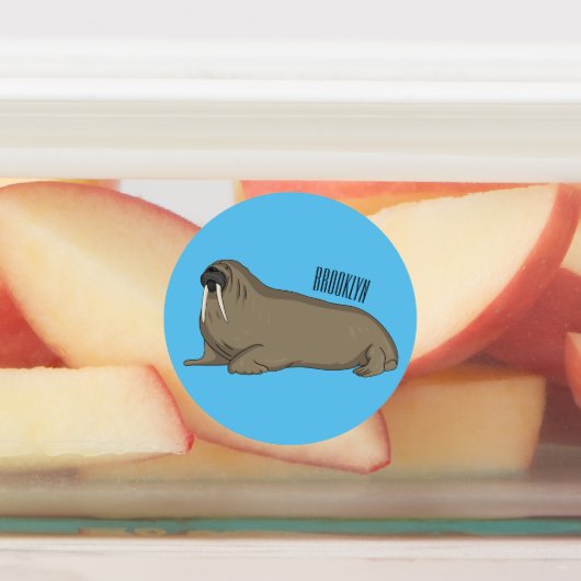 Analyse Walrus cartoon Labels (Aangebracht)