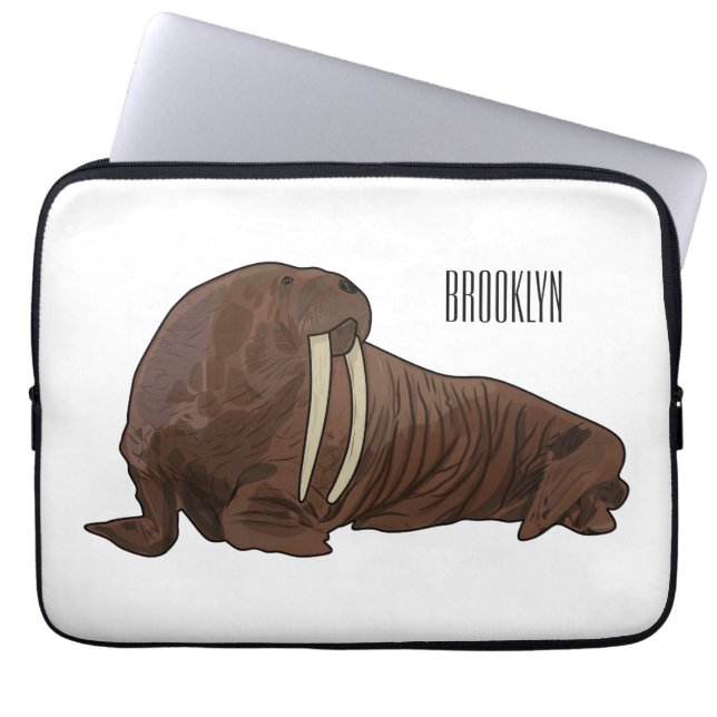 Analyse Walrus cartoon Laptop Sleeve (Voorkant)