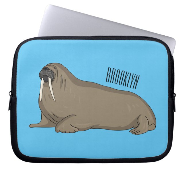 Analyse Walrus cartoon Laptop Sleeve (Voorkant)