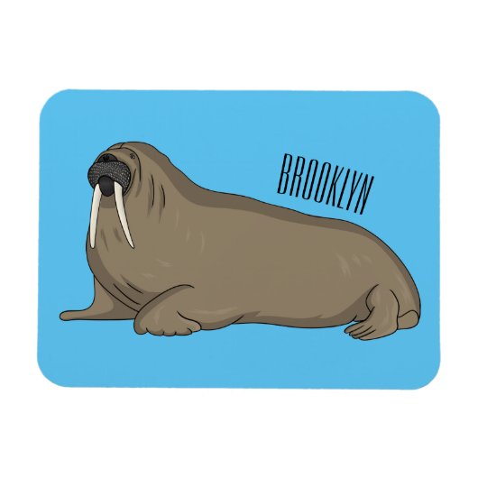 Analyse Walrus cartoon Magneet (Horizontaal)