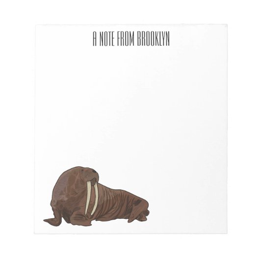 Analyse Walrus cartoon Notitieblok (Voorkant)