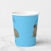 Analyse Walrus cartoon Papieren Bekers (Links)