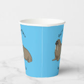 Analyse Walrus cartoon Papieren Bekers (Rechts)