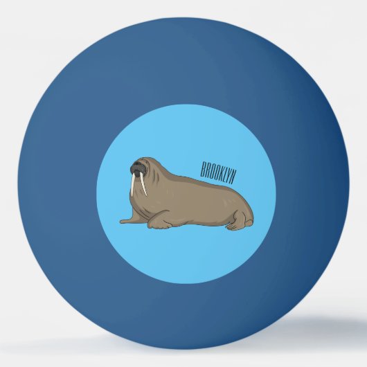 Analyse Walrus cartoon Pingpongbal (Voorkant)