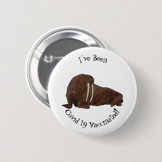 Analyse Walrus cartoon Ronde Button 5,7 Cm (Voorkant /achterkant)