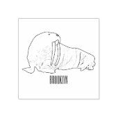 Analyse Walrus cartoon Rubberstempel (Afrduk)