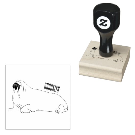 Analyse Walrus cartoon Rubberstempel (Gestempeld)