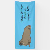 Analyse Walrus cartoon Spandoek (Verticaal)