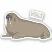 Analyse Walrus cartoon Sticker (Voorkant)