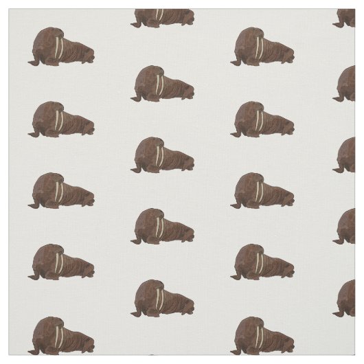 Analyse Walrus cartoon Stof (Swatch)
