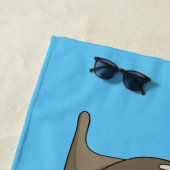 Analyse Walrus cartoon Strandlaken (In situ)