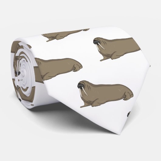 Analyse Walrus cartoon Stropdas (Opgerold)