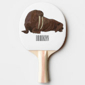 Analyse Walrus cartoon Tafeltennisbatje (Achterkant)