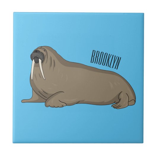 Analyse Walrus cartoon Tegeltje (Voorkant)