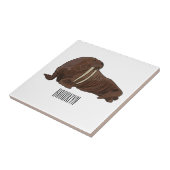 Analyse Walrus cartoon Tegeltje (Zijkant)