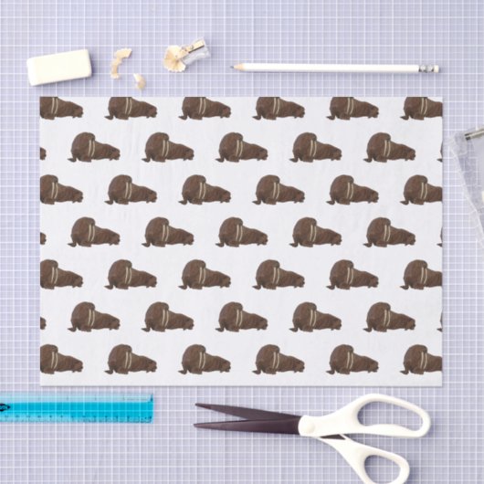 Analyse Walrus cartoon Tissuepapier (Craft)