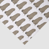 Analyse Walrus cartoon Tissuepapier (Detail)