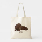 Analyse Walrus cartoon Tote Bag (Achterkant)