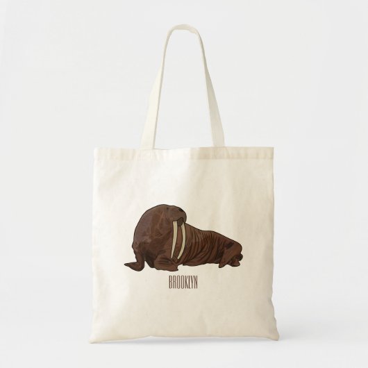 Analyse Walrus cartoon Tote Bag (Voorkant)