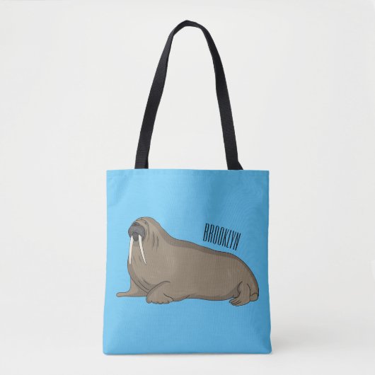 Analyse Walrus cartoon Tote Bag (Voorkant)