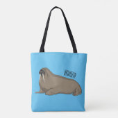 Analyse Walrus cartoon Tote Bag (Achterkant)