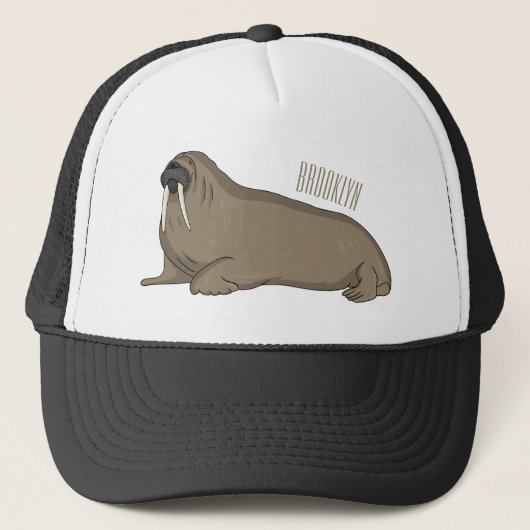 Analyse Walrus cartoon Trucker Pet (Voorkant)