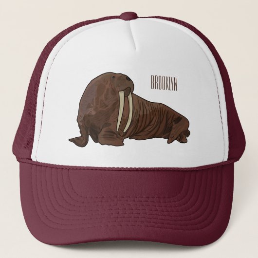 Analyse Walrus cartoon Trucker Pet (Voorkant)