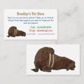 Analyse Walrus cartoon Visitekaartje (Voorkant / Achterkant)