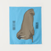 Analyse Walrus cartoon Wandkleed (Voorkant)