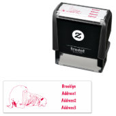 Analyse Walrus cartoon Zelfinktende Stempel (In situ)