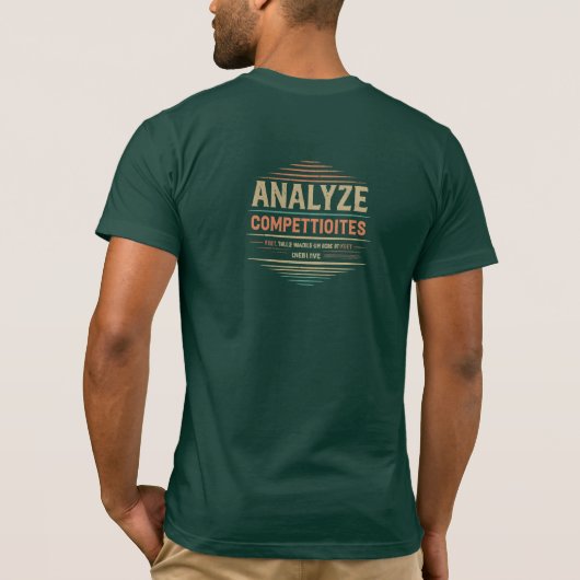 Analyseer design van concurrenten, concurrentievoo t-shirt (Achterkant)