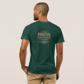 Analyseer design van concurrenten, concurrentievoo t-shirt (Achterkant volledig)