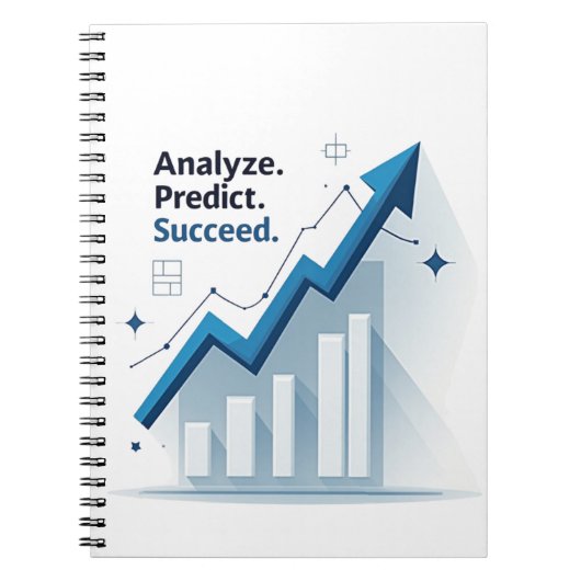 Analyseer. Voorspel. Slaagd. Notitieboek (Voorkant)