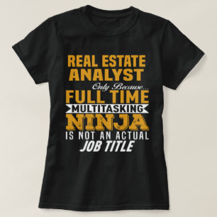 Analyst van onroerend goed t-shirt