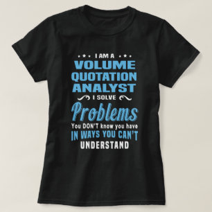 Analyst volumeerprijsstelling t-shirt