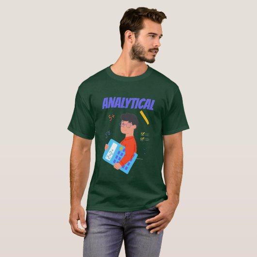 Analytical funny t-shirt (Voorkant volledig)