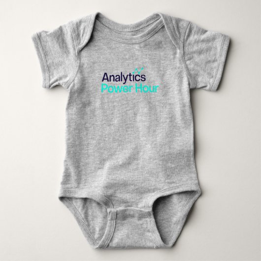 Analytics Power Hour Baby Jumpsuit Baby Bodysuit (Voorkant)