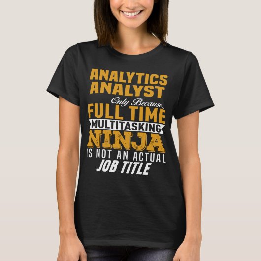 analytisch analist t-shirt (Voorkant)