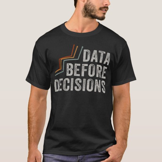 Analytisch denken gegevens vooraf t-shirt (Voorkant)