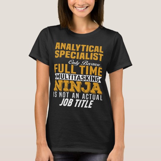 analytisch specialist t-shirt (Voorkant)