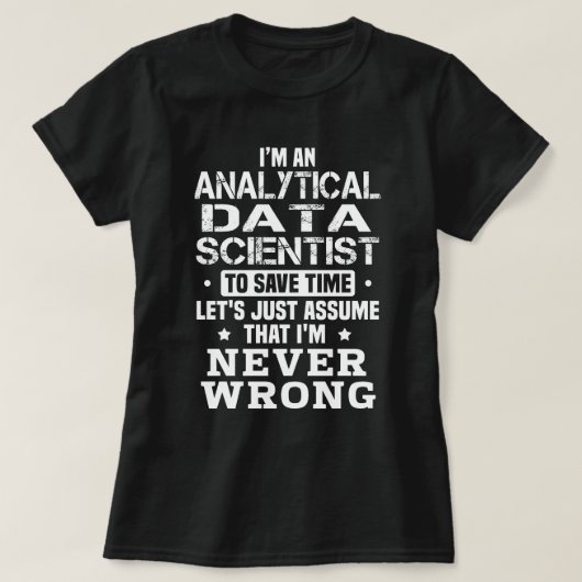 Analytische Data Scientist T-shirt (Design voorkant)