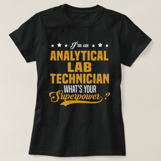 Analytische laboratoriumtechnicus t-shirt (Design voorkant)