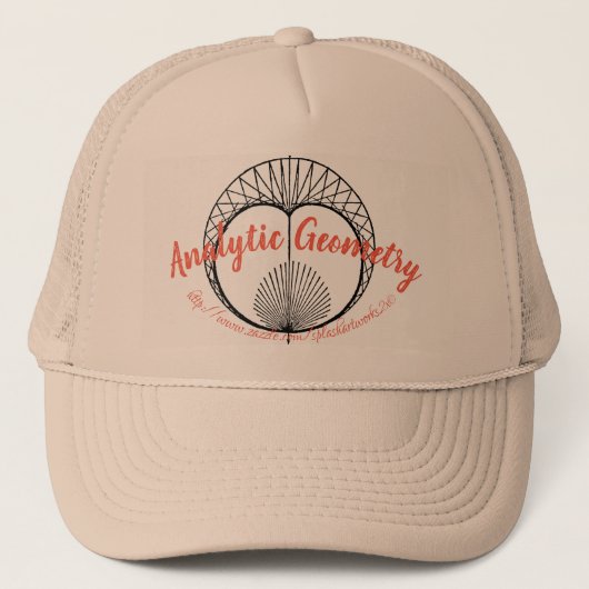 "Analytische meetkunde" Trucker Pet (Voorkant)